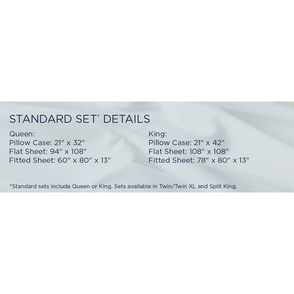  Tempur-Pedic TEMPUR Luxe Egyptian Cotton Sheet Set Sleepy Blue (Twin) IMAGE 19