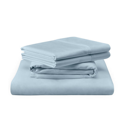  Tempur-Pedic TEMPUR Luxe Egyptian Cotton Sheet Set Sleepy Blue (Twin) IMAGE 2