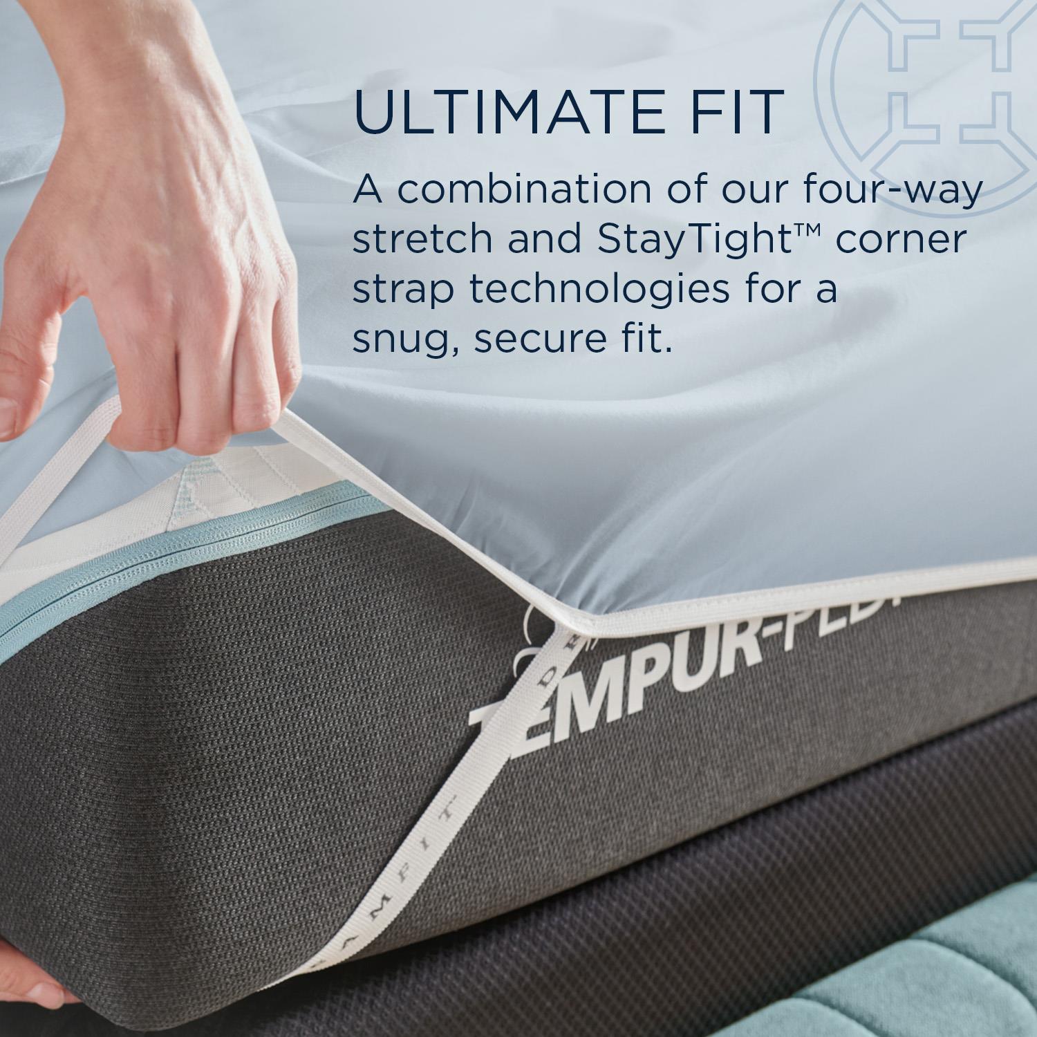  Tempur-Pedic TEMPUR Luxe Egyptian Cotton Sheet Set Sleepy Blue (Twin) IMAGE 9