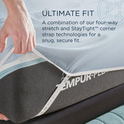  Tempur-Pedic TEMPUR Luxe Egyptian Cotton Sheet Set Sleepy Blue (Split California King) IMAGE 9