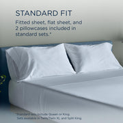  Tempur-Pedic TEMPUR Luxe Egyptian Cotton Sheet Set Sleepy Blue (California King ) IMAGE 11