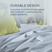  Tempur-Pedic TEMPUR Luxe Egyptian Cotton Sheet Set Sleepy Blue (California King ) IMAGE 7