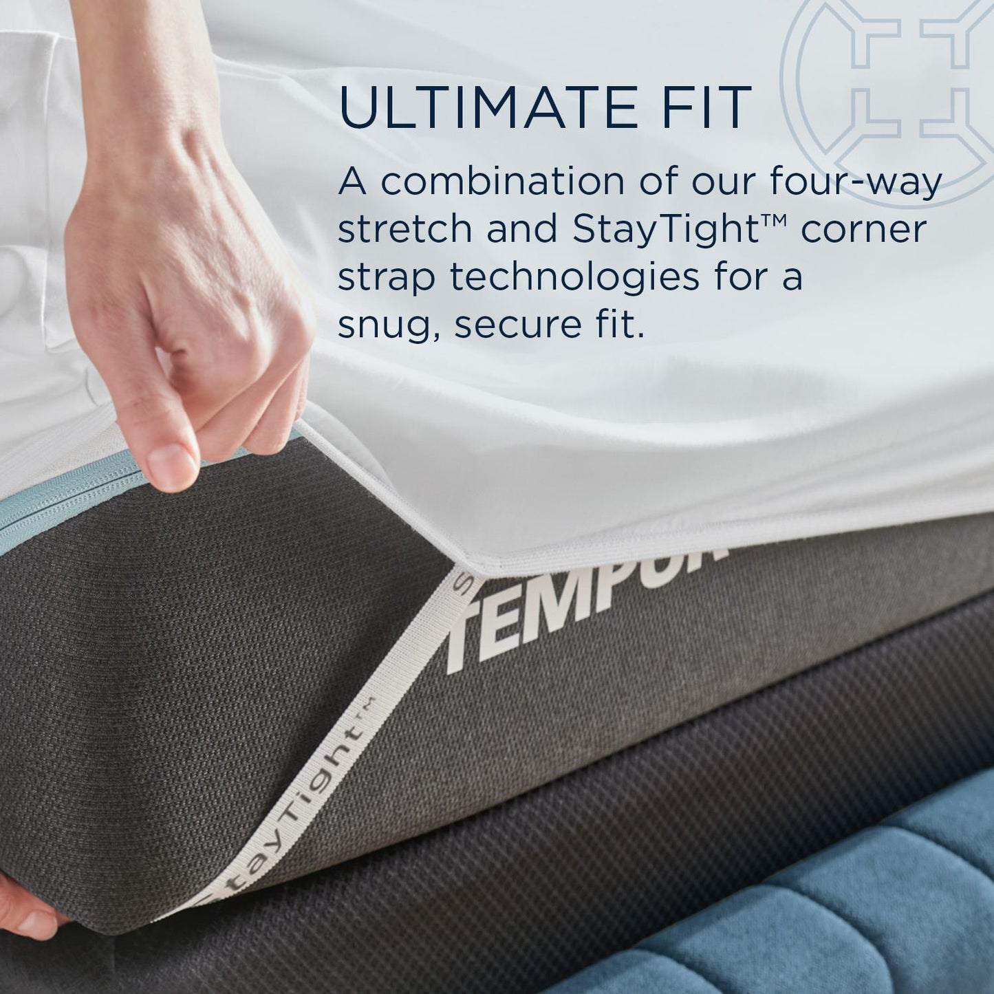  Tempur-Pedic TEMPUR Luxe Egyptian Cotton Sheet Set White (Twin) IMAGE 9