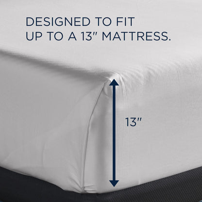  Tempur-Pedic TEMPUR Luxe Egyptian Cotton Sheet Set White (Twin XL) IMAGE 3