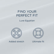  Tempur-Pedic TEMPUR Luxe Egyptian Cotton Sheet Set White (Full) IMAGE 12