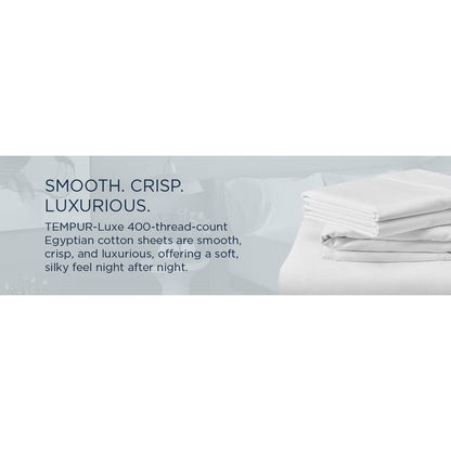  Tempur-Pedic TEMPUR Luxe Egyptian Cotton Sheet Set White (Full) IMAGE 16