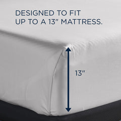  Tempur-Pedic TEMPUR Luxe Egyptian Cotton Sheet Set White (Full) IMAGE 3