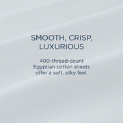  Tempur-Pedic TEMPUR Luxe Egyptian Cotton Sheet Set White (Full) IMAGE 8