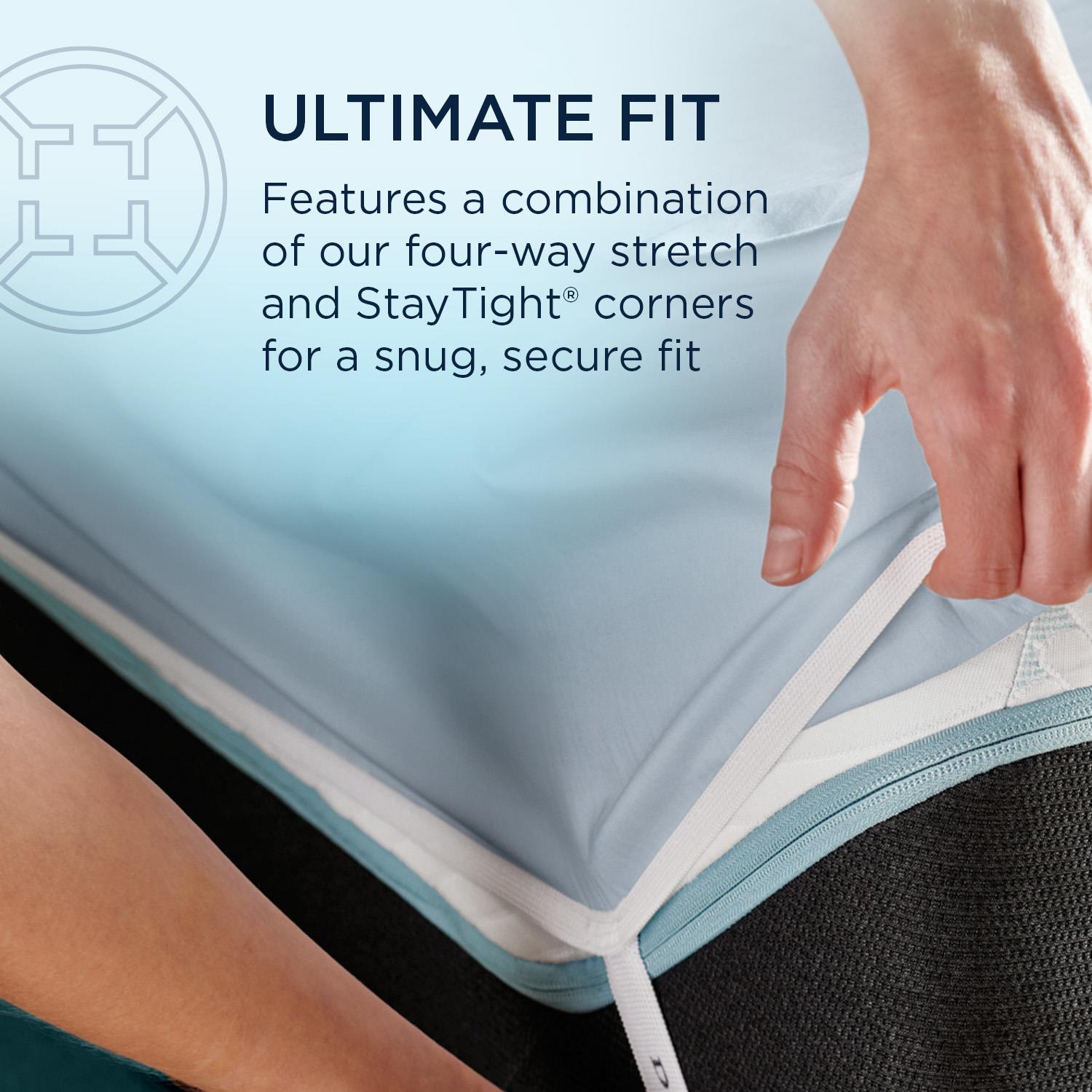  Tempur-Pedic Tempur-Pedic Breeze Pillowcase Set - Sleepy Blue (King) IMAGE 11