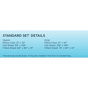  Tempur-Pedic Tempur-Pedic Breeze Pillowcase Set - Sleepy Blue (King) IMAGE 18