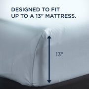  Tempur-Pedic Tempur-Pedic Breeze Pillowcase Set - Sleepy Blue (King) IMAGE 4