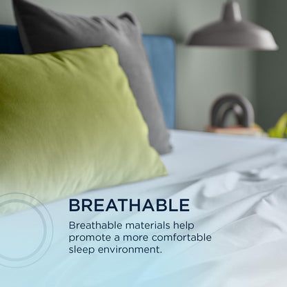  Tempur-Pedic Tempur-Pedic Breeze Pillowcase Set - Sleepy Blue (Queen) IMAGE 6