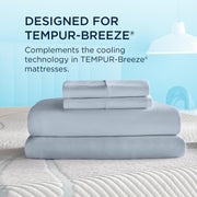  Tempur-Pedic Tempur-Pedic Breeze Pillowcase Set - Sleepy Blue (Queen) IMAGE 8