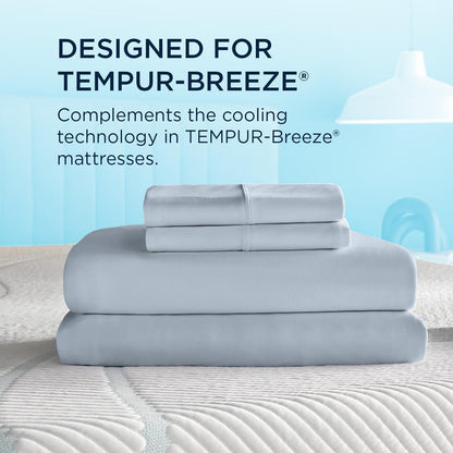  Tempur-Pedic Tempur-Pedic Breeze Pillowcase Set - Sleepy Blue (Queen) IMAGE 8