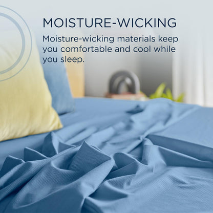  Tempur-Pedic TEMPUR ProAir Sheet Set Blue Azure (Full) IMAGE 7