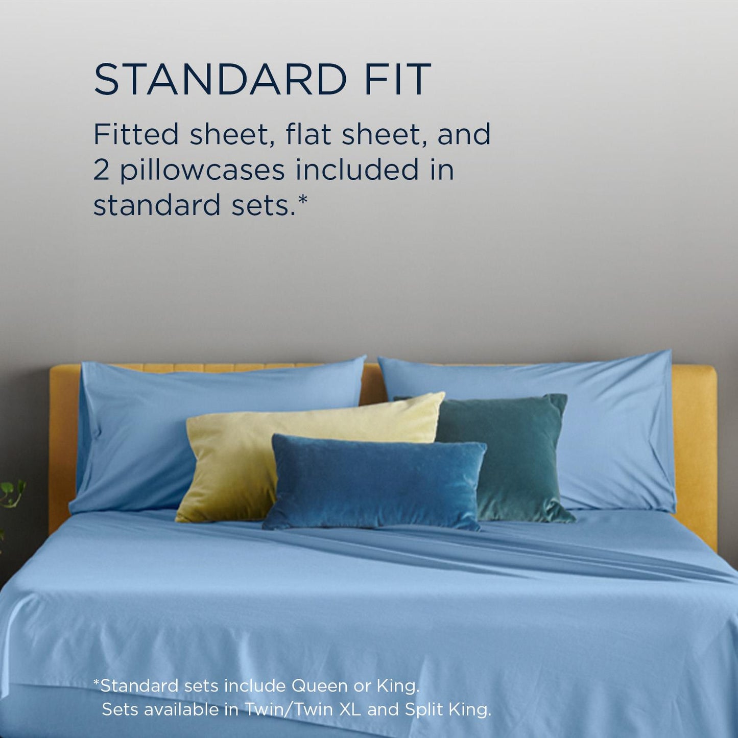  Tempur-Pedic TEMPUR ProAir Sheet Set Blue Azure (Split California King) IMAGE 11