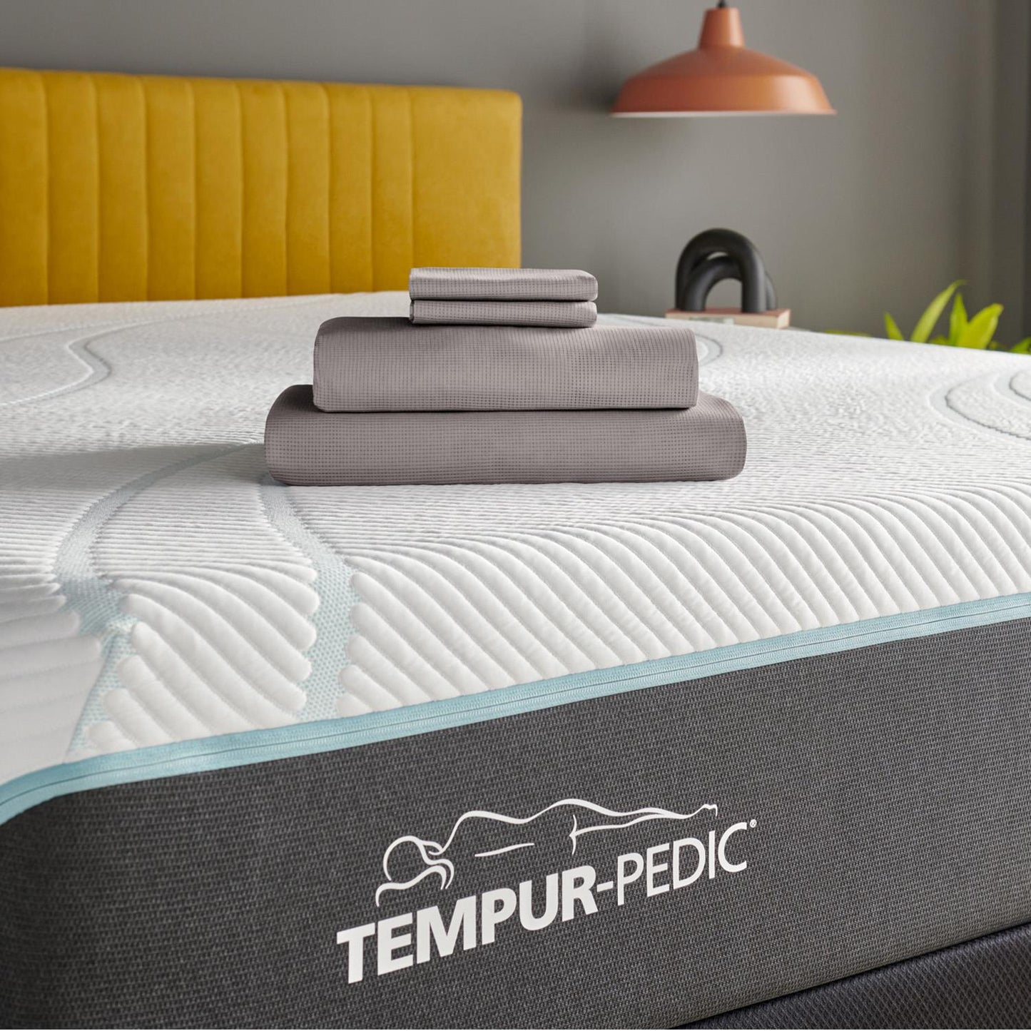  Tempur-Pedic TEMPUR ProAir Sheet Set Cool Gray (Twin) IMAGE 1