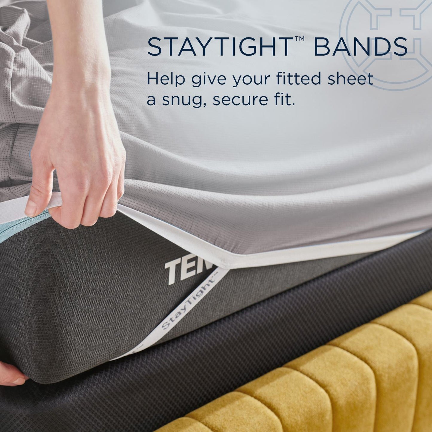  Tempur-Pedic TEMPUR ProAir Sheet Set Cool Gray (Twin) IMAGE 9