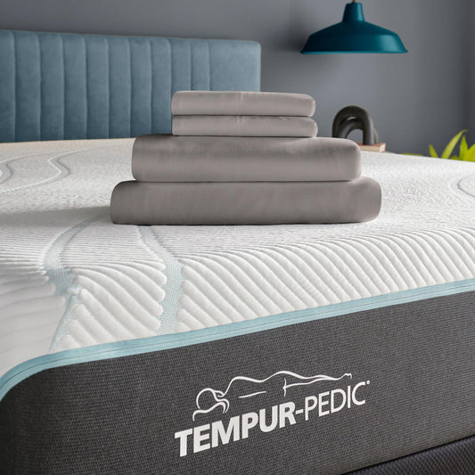  Tempur-Pedic TEMPUR Rayon from Bamboo Sheet Set Cool Gray (Twin XL) IMAGE 1