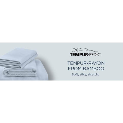 Tempur-Pedic TEMPUR Rayon from Bamboo Sheet Set Cool Gray (Twin XL) IMAGE 13