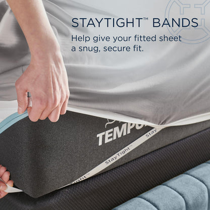  Tempur-Pedic TEMPUR Rayon from Bamboo Sheet Set Cool Gray (Twin XL) IMAGE 9