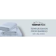  Tempur-Pedic TEMPUR Rayon from Bamboo Sheet Set Cool Gray (Full) IMAGE 13