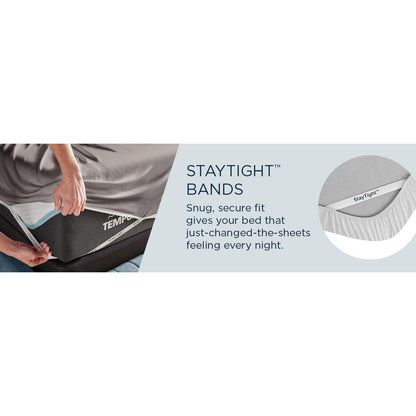  Tempur-Pedic TEMPUR Rayon from Bamboo Sheet Set Cool Gray (Full) IMAGE 18