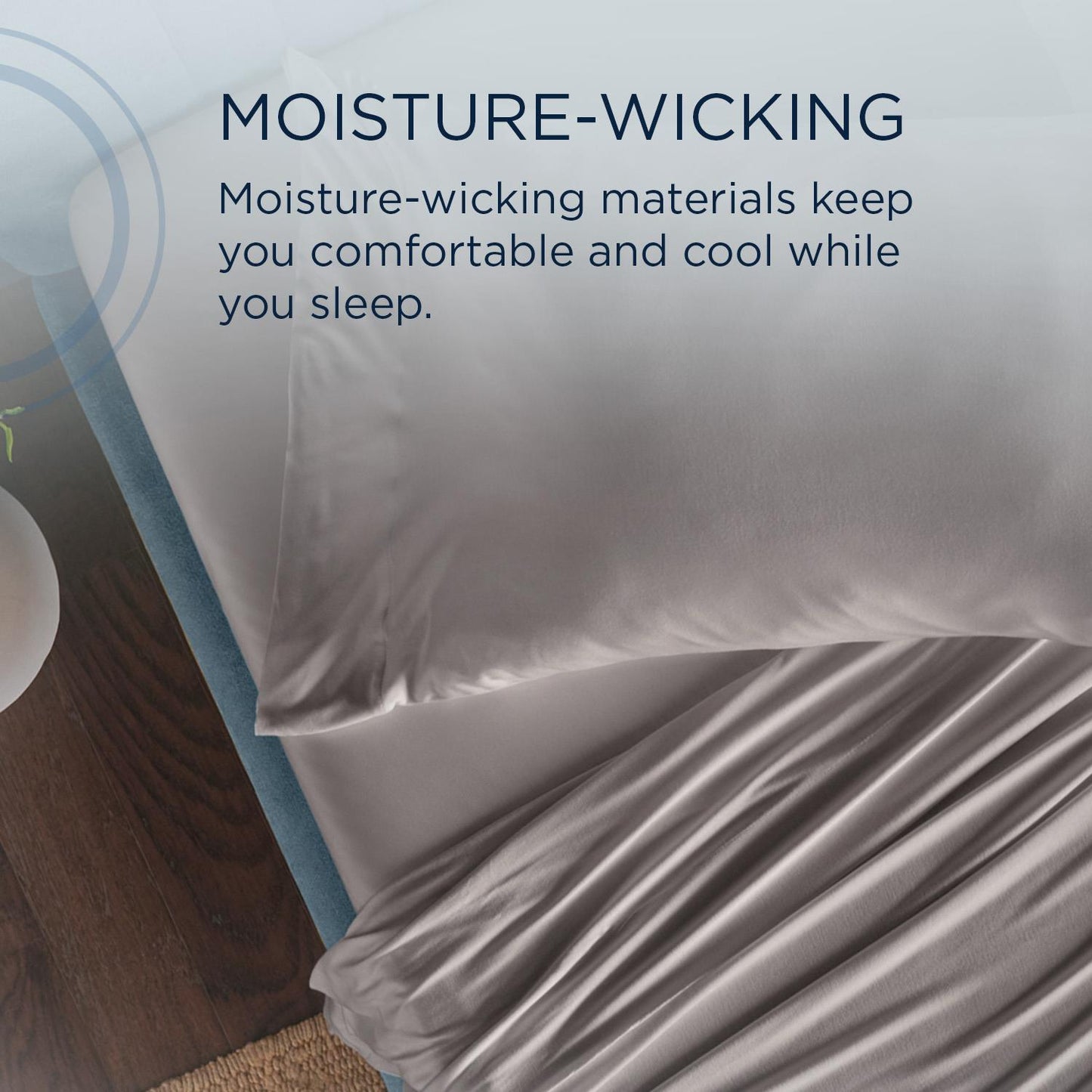  Tempur-Pedic TEMPUR Rayon from Bamboo Sheet Set Cool Gray (Split California King) IMAGE 7