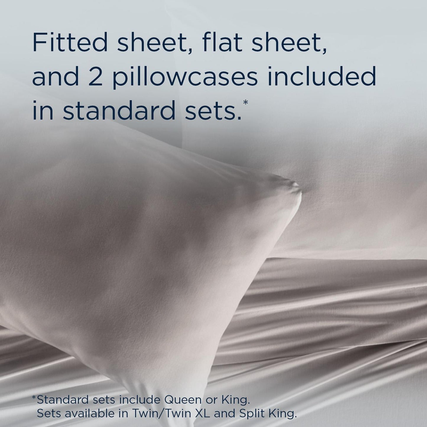  Tempur-Pedic TEMPUR Rayon from Bamboo Sheet Set Cool Gray (California King ) IMAGE 11