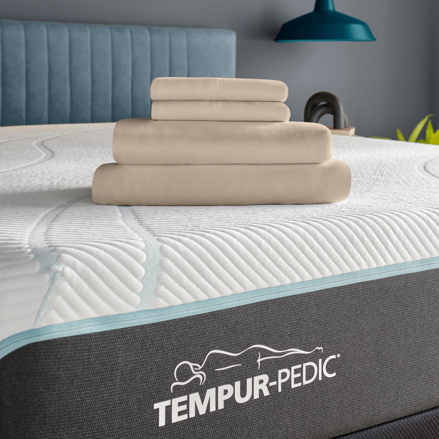  Tempur-Pedic TEMPUR Rayon from Bamboo Sheet Set Sandstone (Full) IMAGE 1
