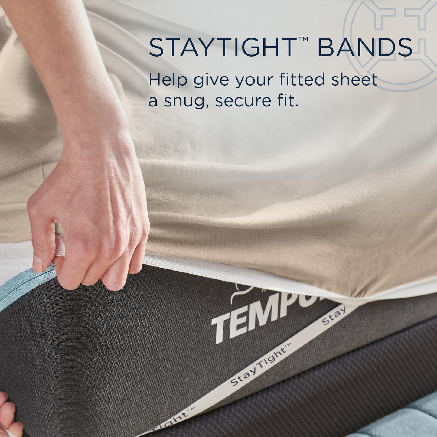  Tempur-Pedic TEMPUR Rayon from Bamboo Sheet Set Sandstone (Full) IMAGE 9
