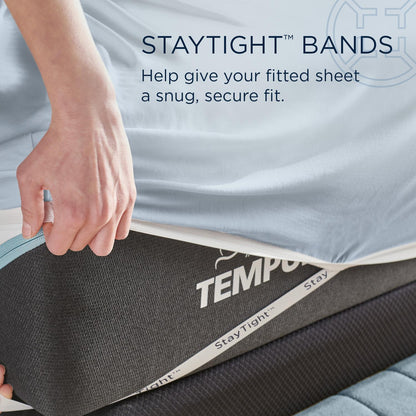  Tempur-Pedic TEMPUR Rayon from Bamboo Sheet Set Sleepy Blue (Split King) IMAGE 9