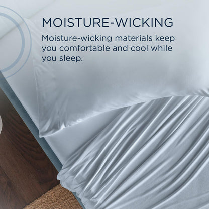  Tempur-Pedic TEMPUR Rayon from Bamboo Sheet Set Sleepy Blue (Split California King) IMAGE 7