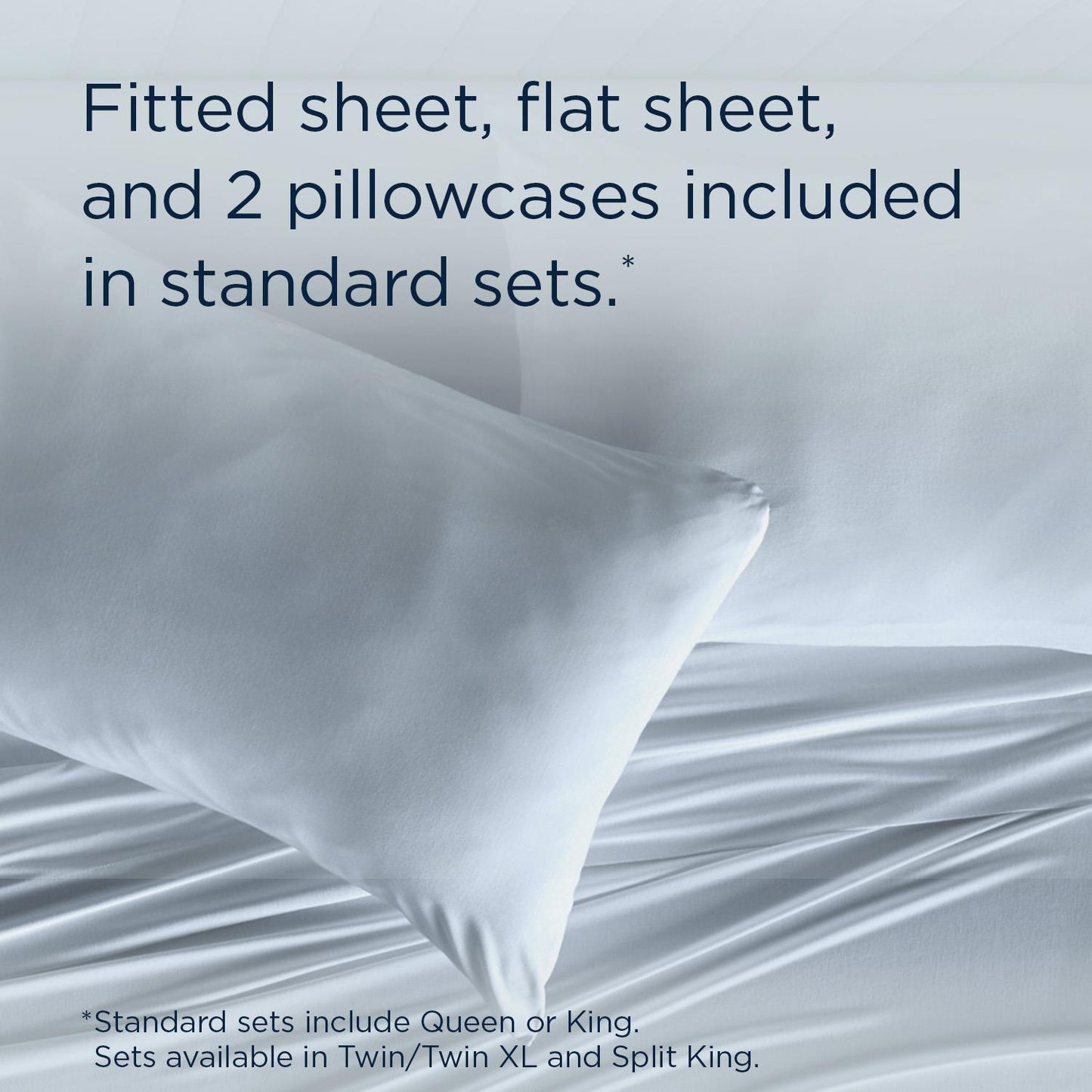  Tempur-Pedic TEMPUR Rayon from Bamboo Sheet Set Sleepy Blue (Twin XL) IMAGE 11