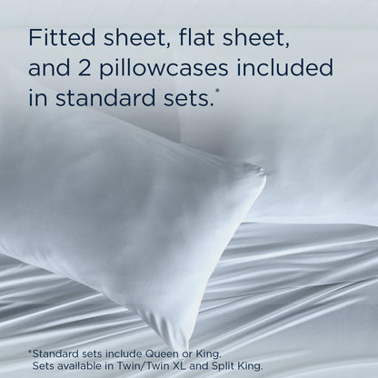  Tempur-Pedic TEMPUR Rayon from Bamboo Sheet Set Sleepy Blue (Twin XL) IMAGE 11