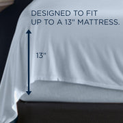  Tempur-Pedic TEMPUR Rayon from Bamboo Sheet Set Sleepy Blue (Twin XL) IMAGE 3