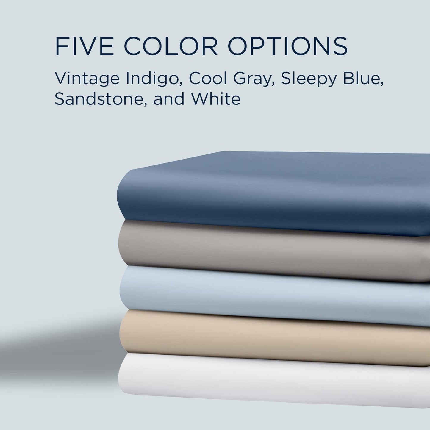  Tempur-Pedic TEMPUR Rayon from Bamboo Sheet Set Sleepy Blue (Twin XL) IMAGE 6