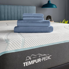  Tempur-Pedic TEMPUR Rayon from Bamboo Sheet Set Vintage Indigo (Twin) IMAGE 1