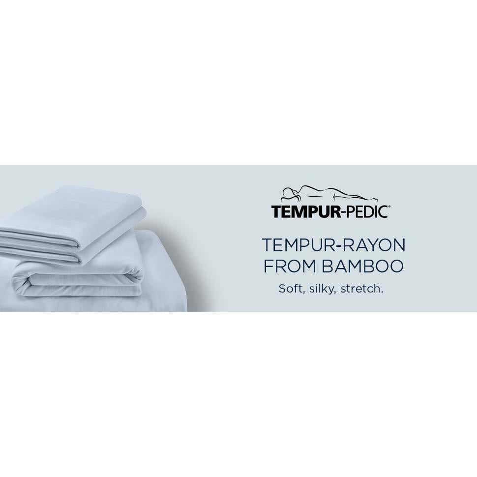  Tempur-Pedic TEMPUR Rayon from Bamboo Sheet Set Vintage Indigo (Twin) IMAGE 13