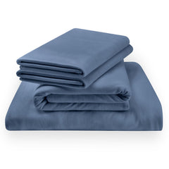 Tempur-Pedic TEMPUR Rayon from Bamboo Sheet Set Vintage Indigo (Twin) IMAGE 2