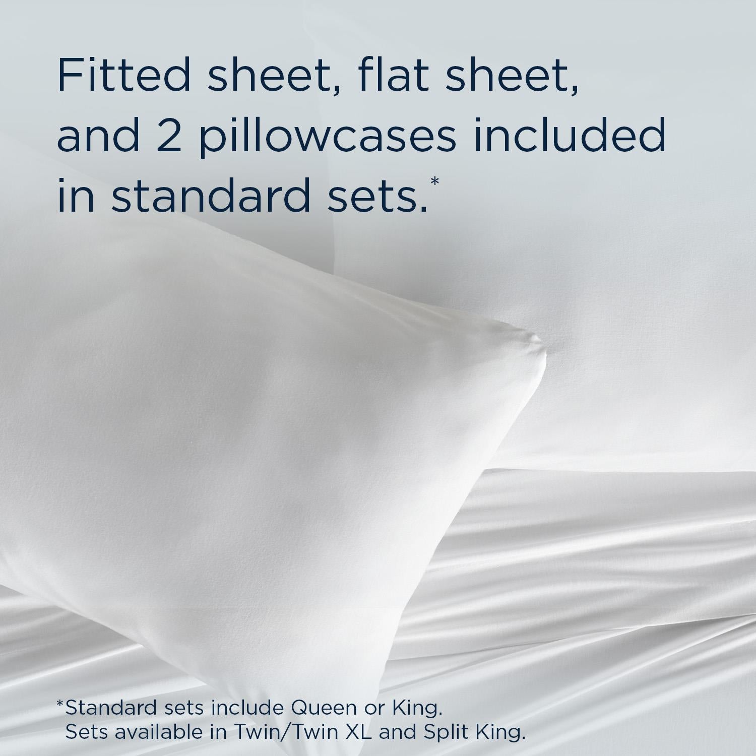  Tempur-Pedic TEMPUR Rayon from Bamboo Sheet Set White (Split California King) IMAGE 11