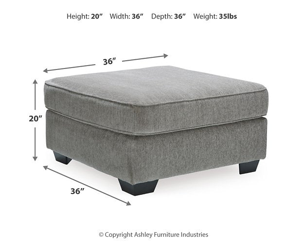 Altari Oversized Accent Alloy Ottoman