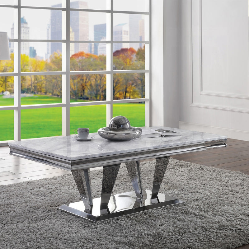 Mesa de centro rectangular Satinka de 51" de largo