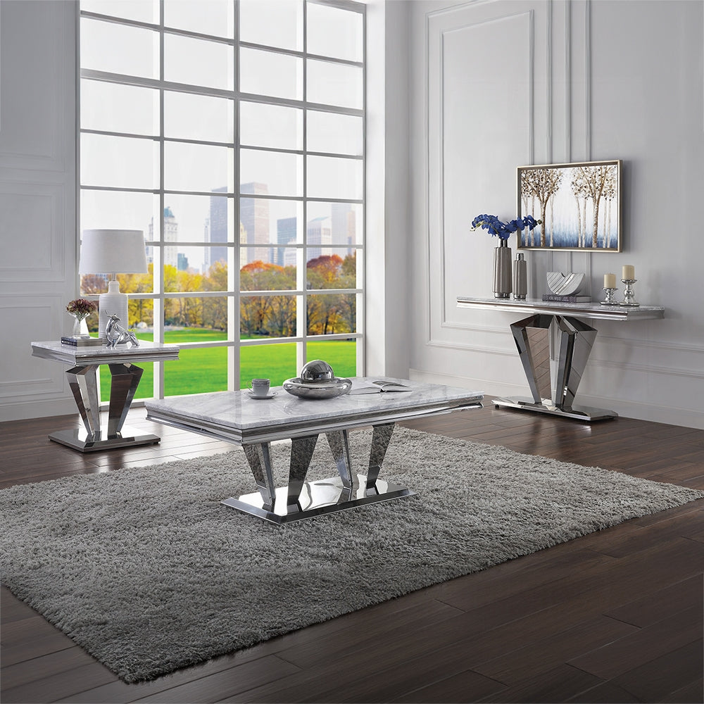 Mesa de centro rectangular Satinka de 51" de largo