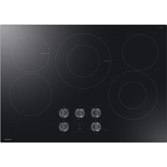 Samsung 30-inch Built-in Electric Cooktop with Illuminated Knobs NZ30FG6332RKAA