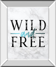 Wild and Free Turquoise Marble Adventure Quote by Nature Magick