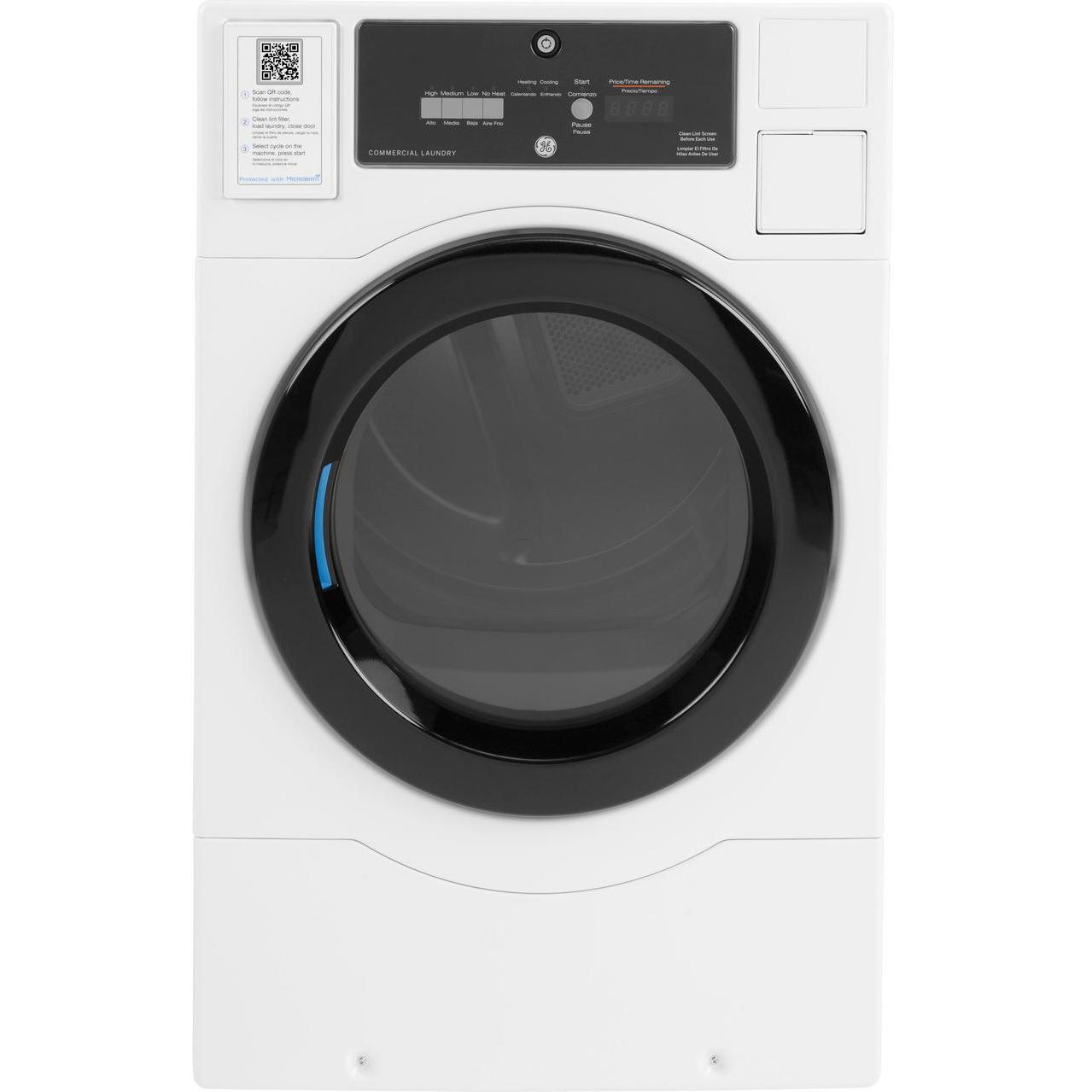  GE 7.7 cu.ft. Gas Front Loading Commercial Dryer VFD31GSSRWW IMAGE 1