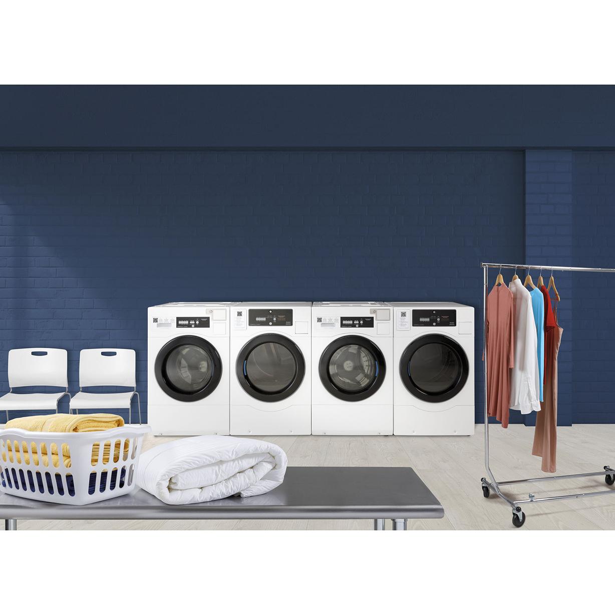  GE 7.7 cu.ft. Gas Front Loading Commercial Dryer VFD31GSSRWW IMAGE 6