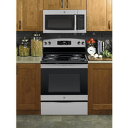  GE 30-inch, 1.6 cu. ft. Over-the-Range Microwave Oven JVM3160RTSS IMAGE 4