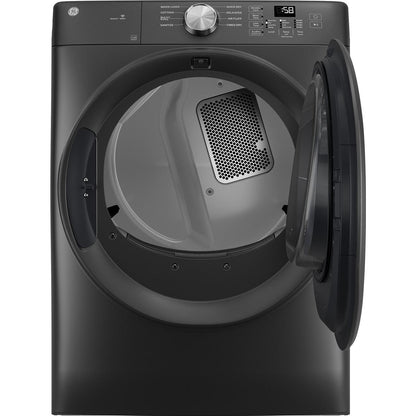 GE 7.8 cu. ft. Smart Electric Dryer with WiFi Powered by SmartHQ™ GFD35ESPYDS IMAGE 2